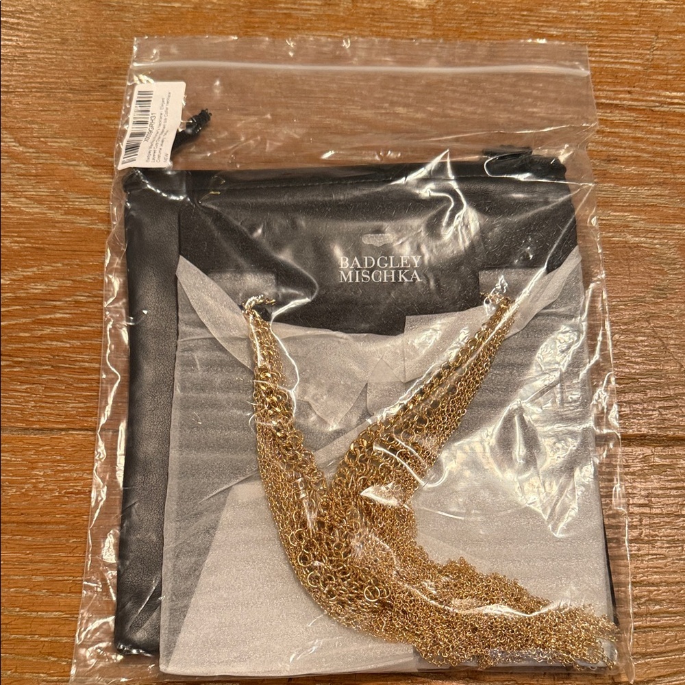 Badgley Mischka Gold-Tone Chain Necklace